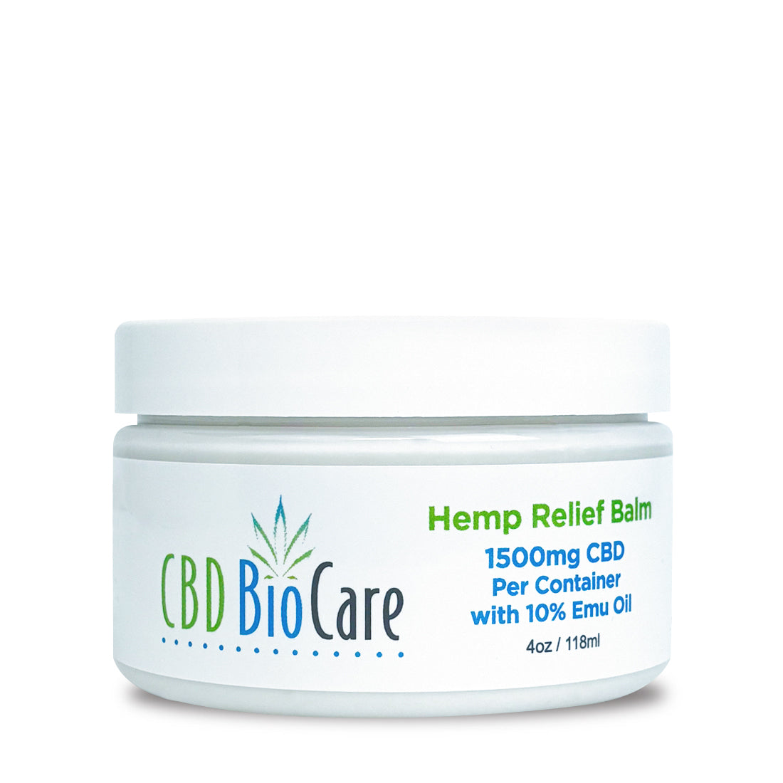 CBD BioCare 1500mg Pain Balm - Extra-strength concentrated CBD topical in premium jar, delivering powerful targeted relief for deep muscle pain, joint discomfort, and inflammation