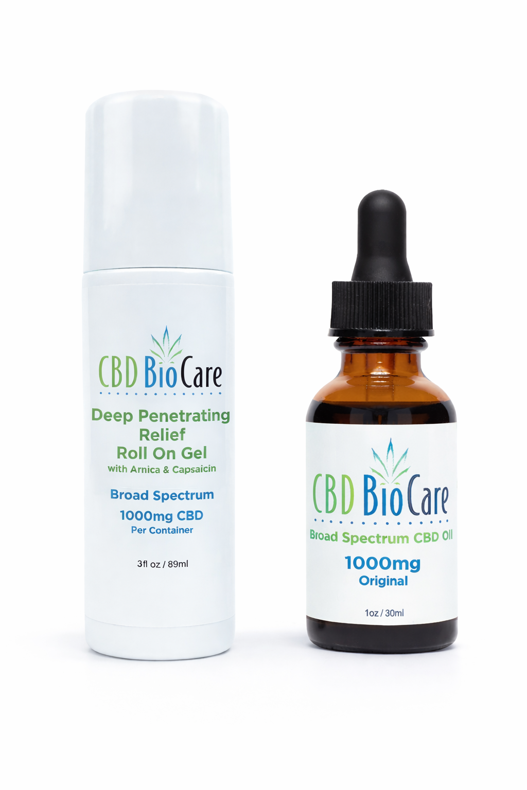 Pain Relief Roll On + 1000mg Broad Spectrum CBD Oil