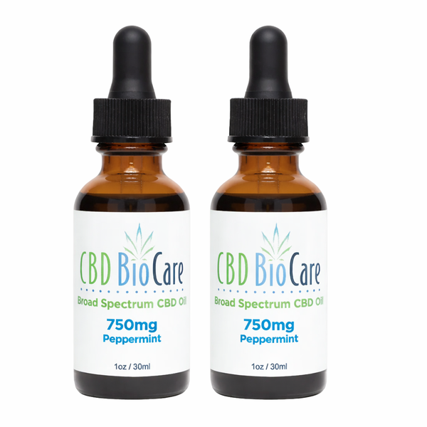 750mg Broad Spectrum CBD Oil — 2-Pack