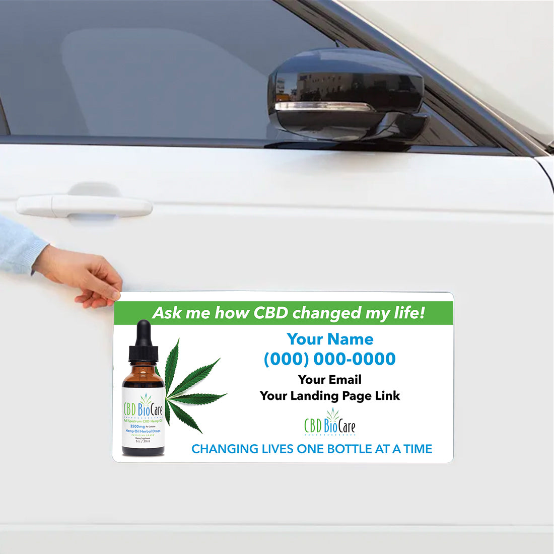 CBD BioCare Representative Car Magnet