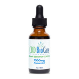 CBD BioCare 1500mg Hemp Oil - Maximum-strength full-spectrum CBD tincture in premium amber glass bottle with precision dropper, providing powerful therapeutic support for advanced wellness needs